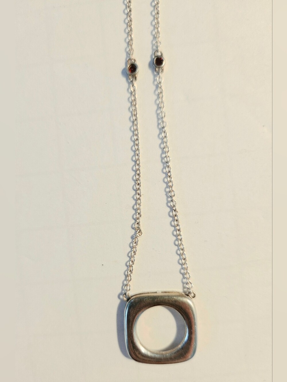 Sterling Silver Pendant With Gem Accents